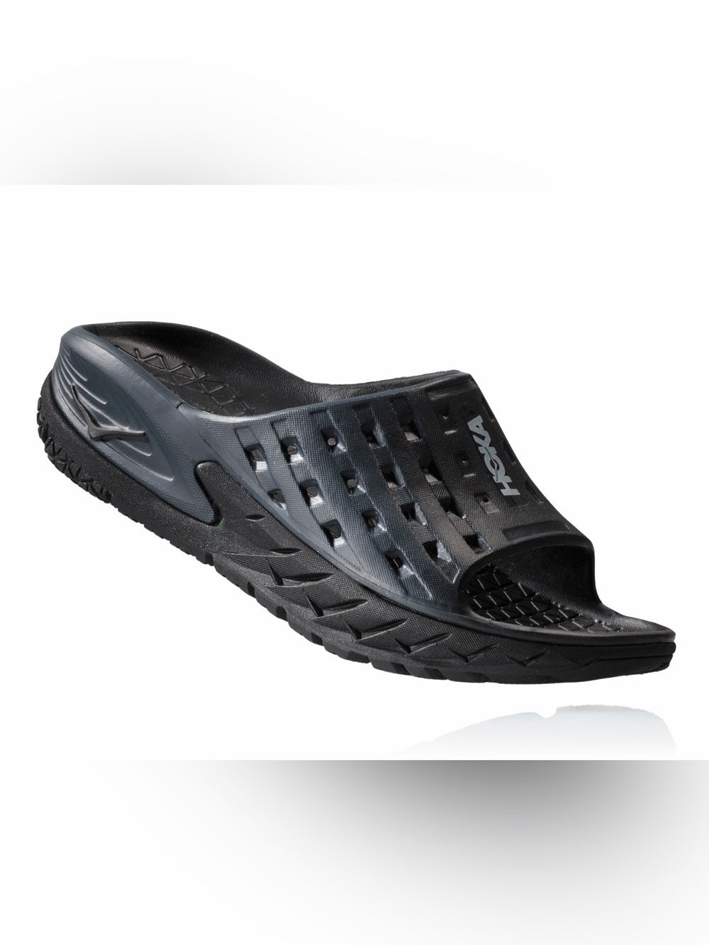 Hoka Ora one Recovery slides sandals slip on arch black 7 women’s